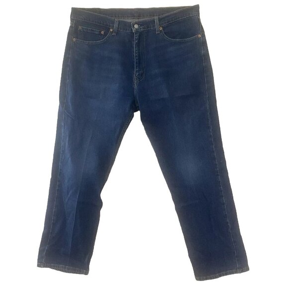Levis Mens 505 Regular Fit Jeans W38 L30 (40x32) Blue Denim Streight Leg Med Was - Picture 1 of 12